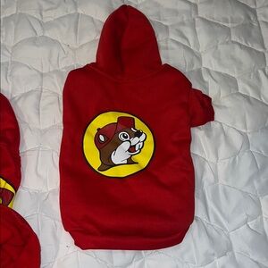 Size M - dog Buccees Red Hoodie with Graphic NWOT